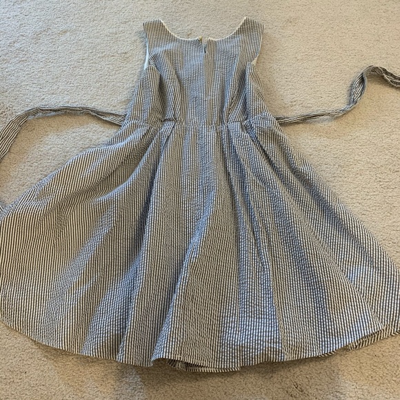 Cotton striped short dress - Picture 5 of 8